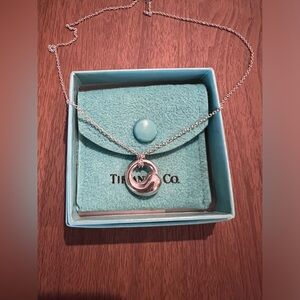 Tiffany eternity circle necklace